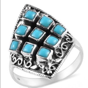 Sleeping Beauty turquoise in a 925 setting. Sale!